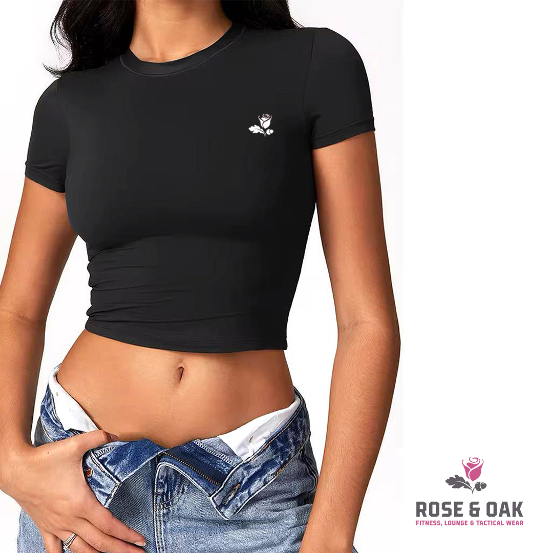 Crop T-Shirt - Black
