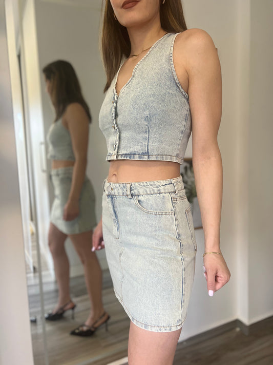 Blue Bellini Denim Set