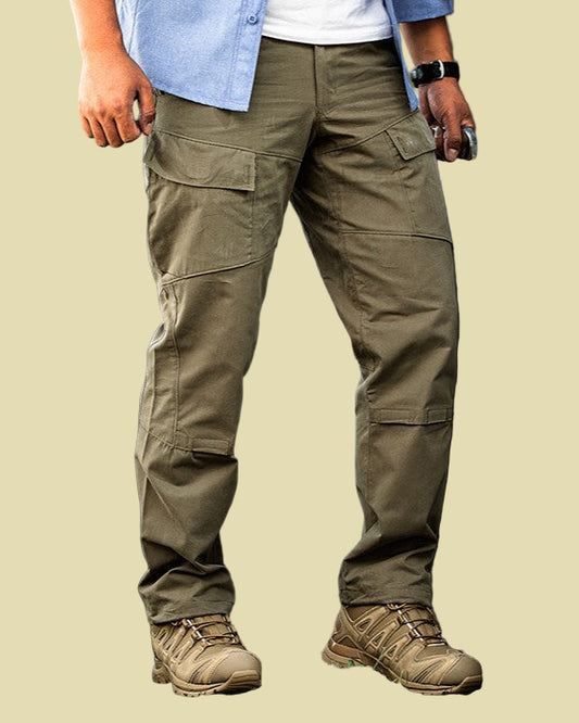 Men’s Camo Tactical Cargo Pants - Khaki