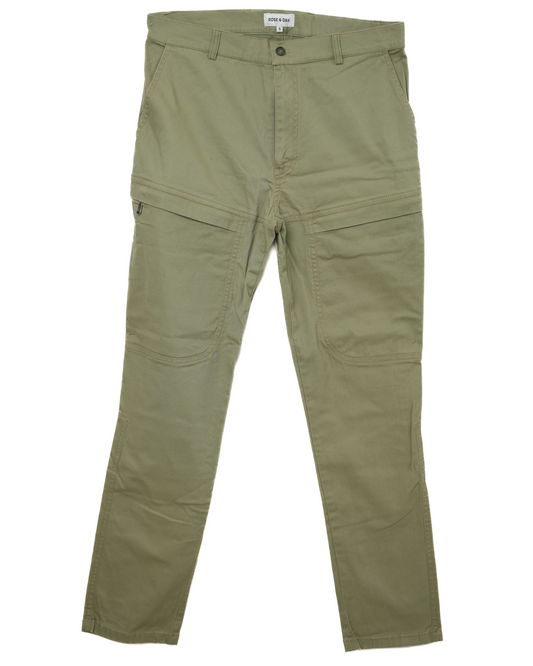 Men's Canvas Cargo Pants - Olive