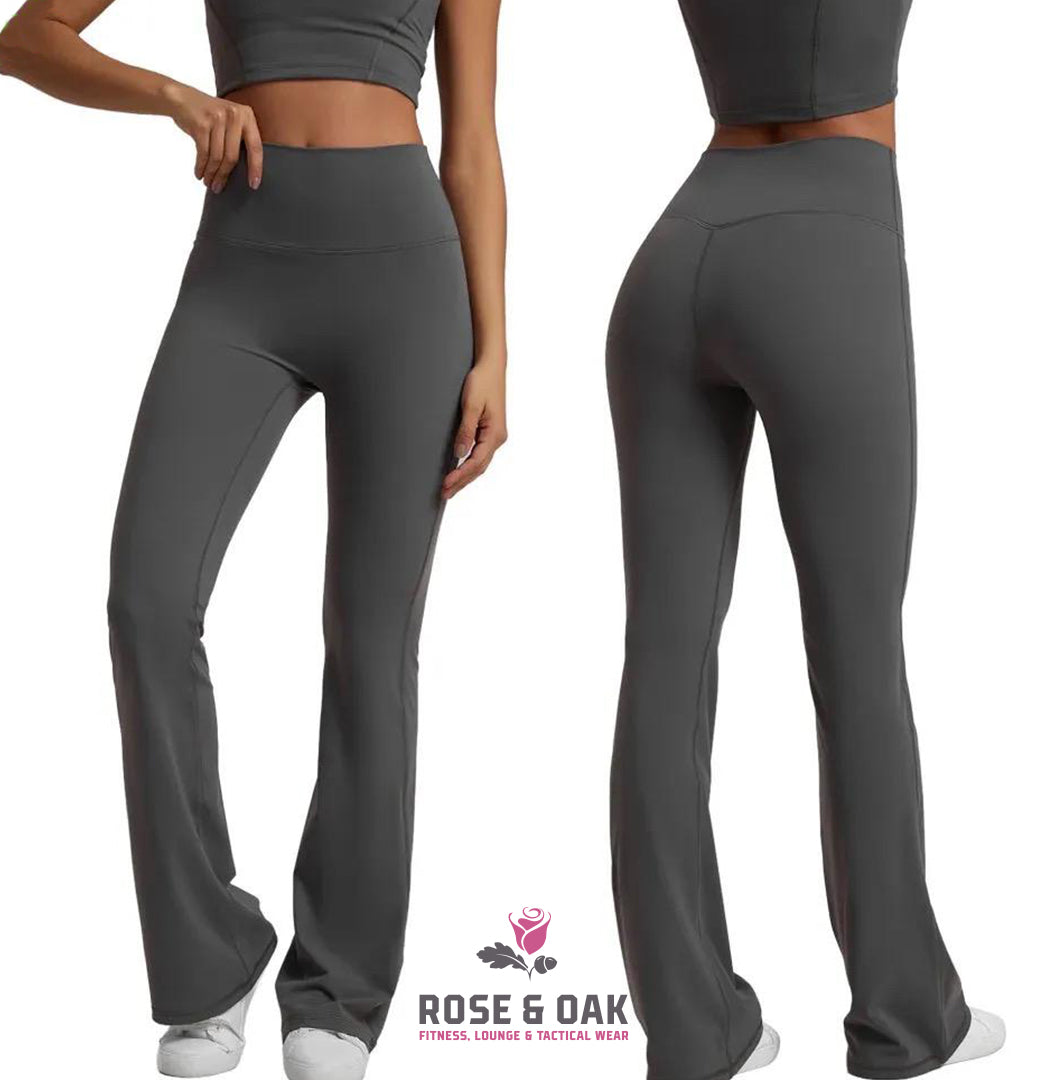 High-Waist Yoga Flared Pants