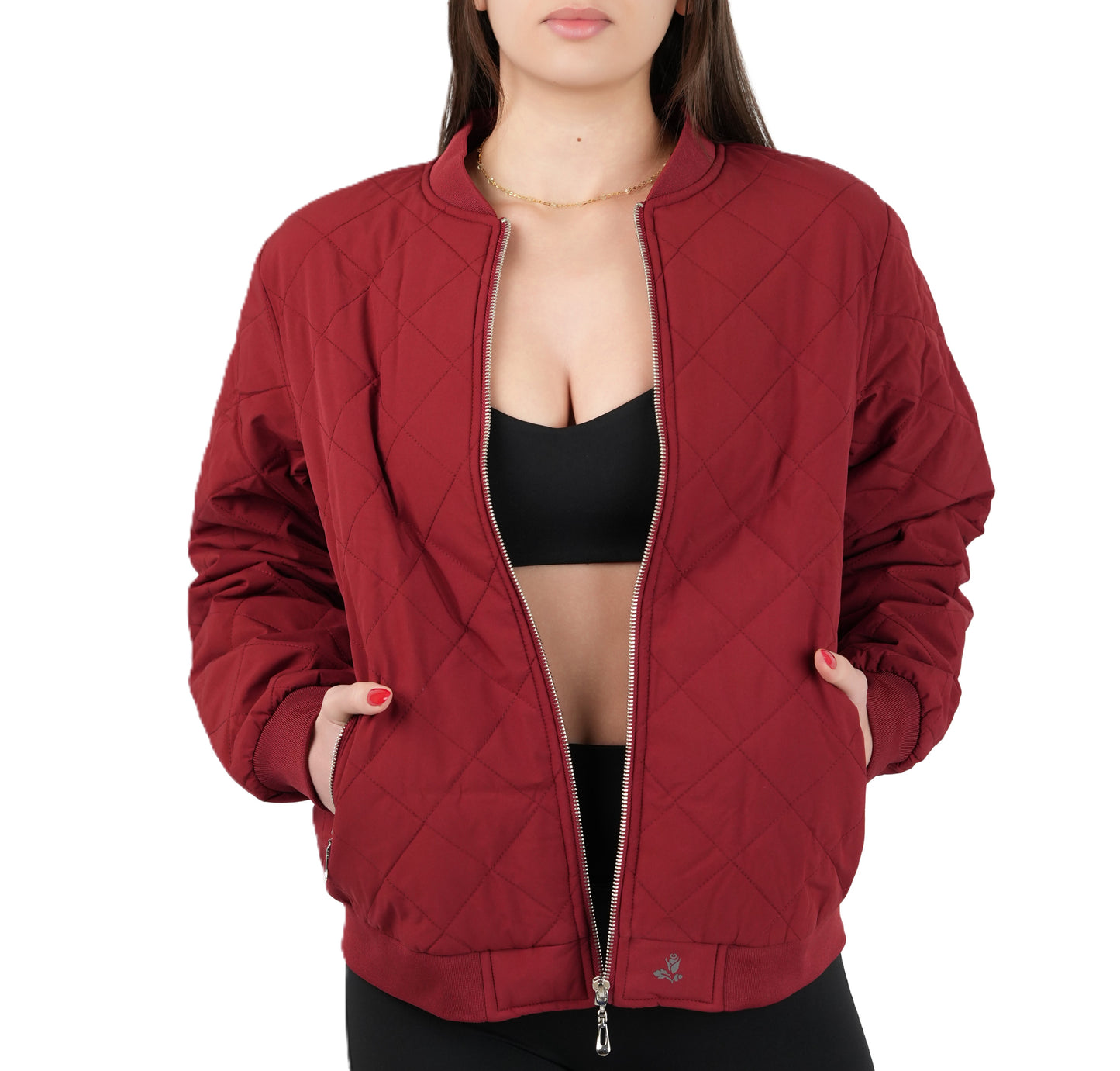 Quilted Bomber Jacket