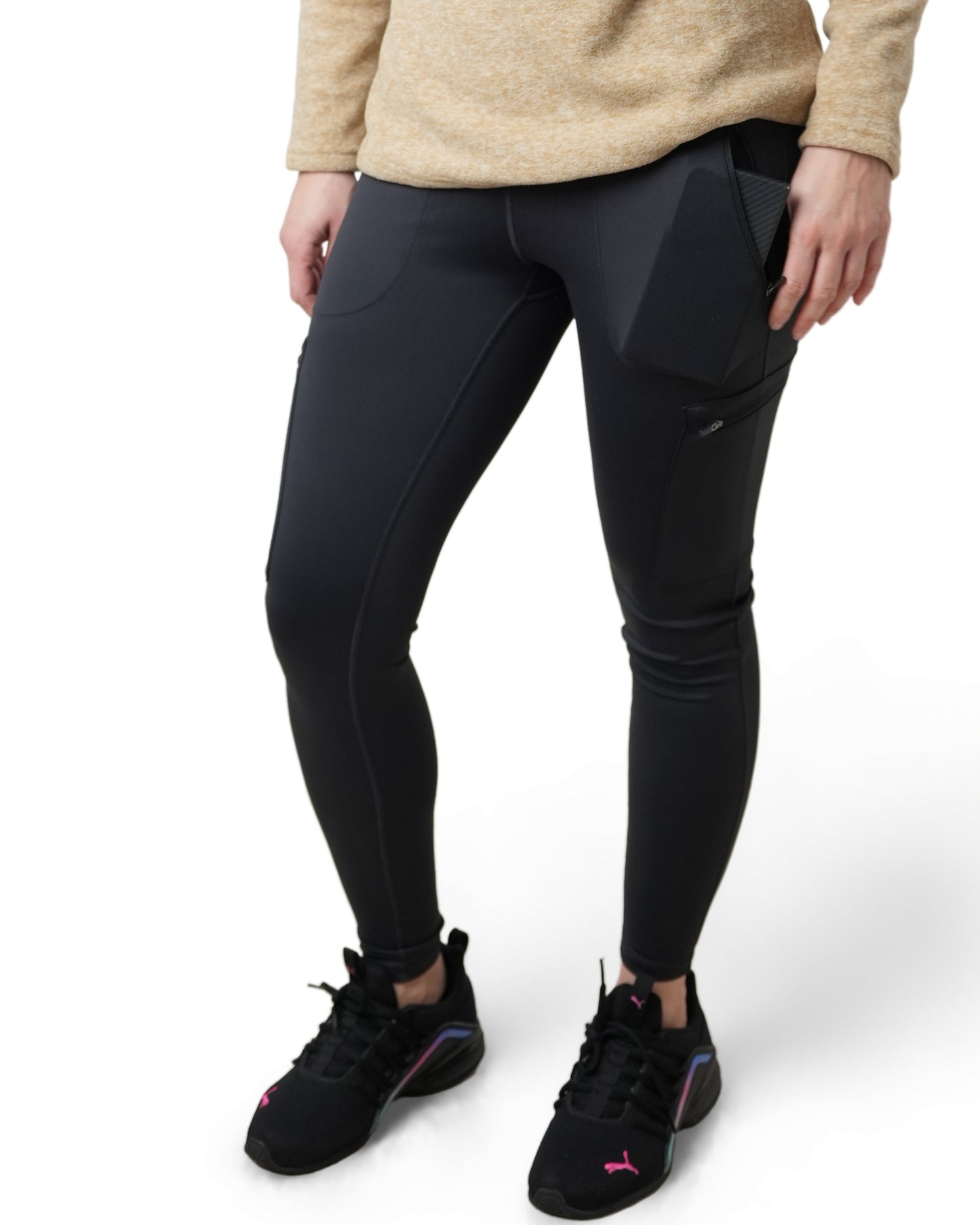Seamless Pocket Leggings - Black