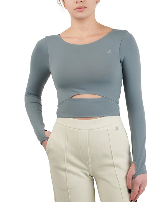 Flex Long Sleeve Bra – Dark Grey