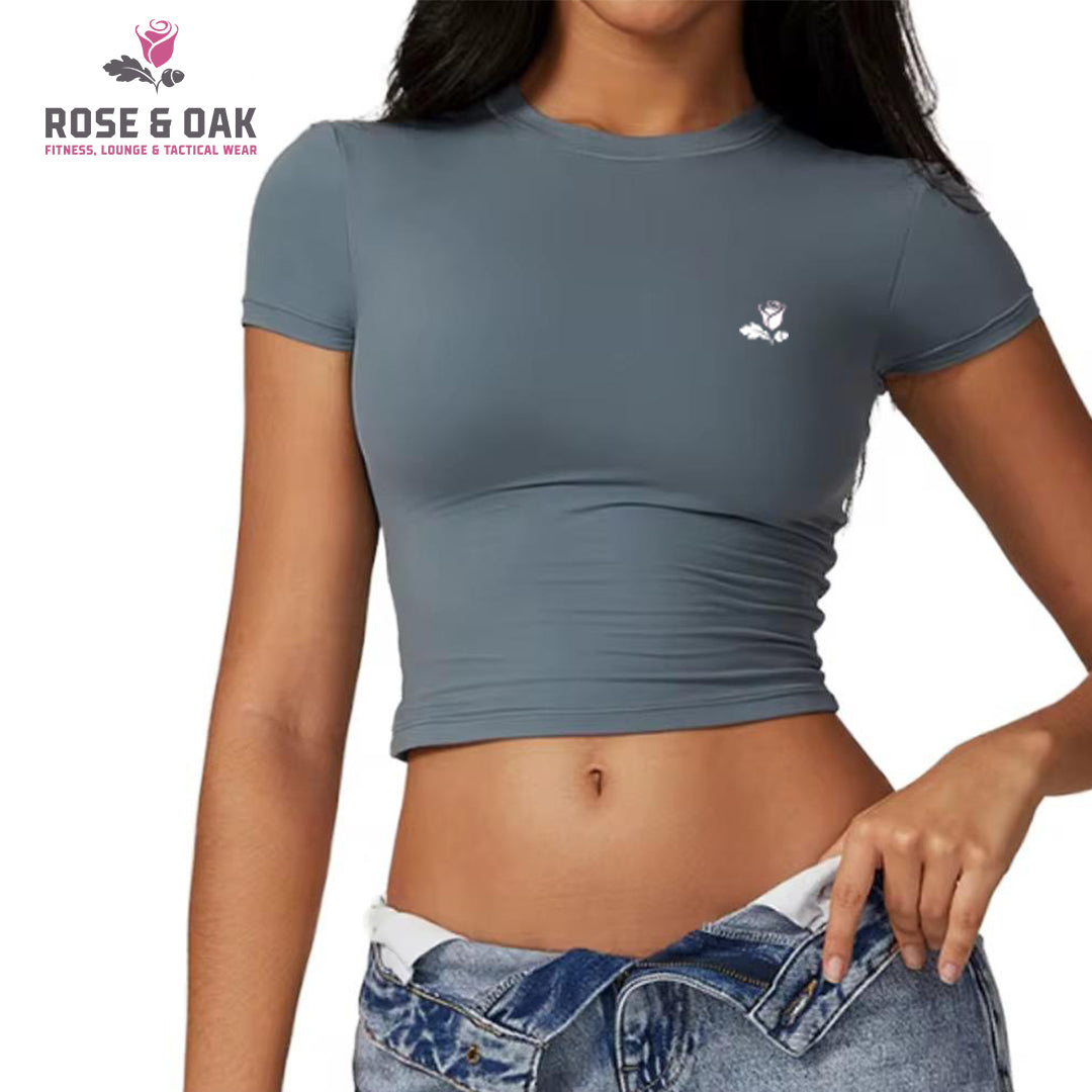 Crop T-Shirt - Gray